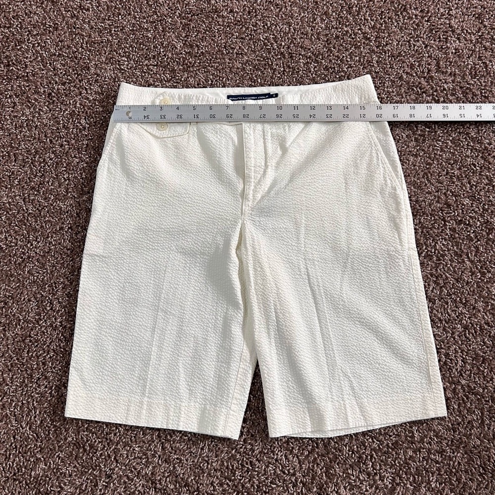 Ralph Lauren White Tailored Bermuda Shorts - Picture 7 of 11
